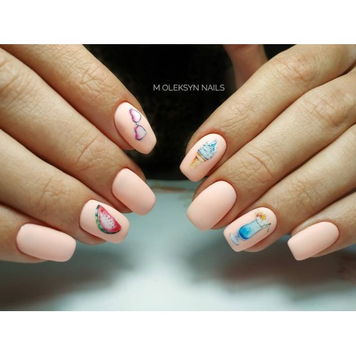 Гель-лак Komilfo Deluxe Series №D189 (светлый розово-персиковый, неоновый, эмаль), 8 мл