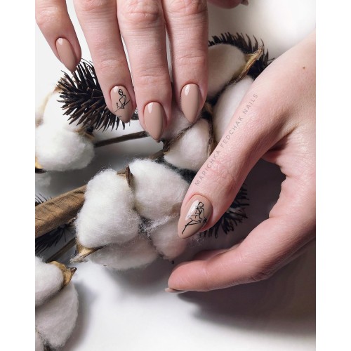 Гель-лак Komilfo Deluxe Series №D213 (коричнево-бежевый, эмаль), 8 мл