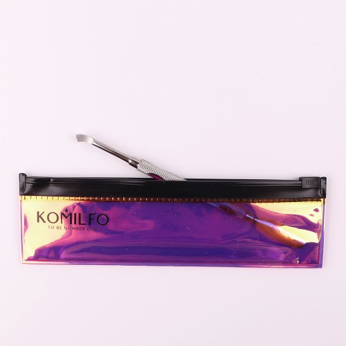 Komilfo pusher M for manicure and pedicure with a curette in a dichroic case
