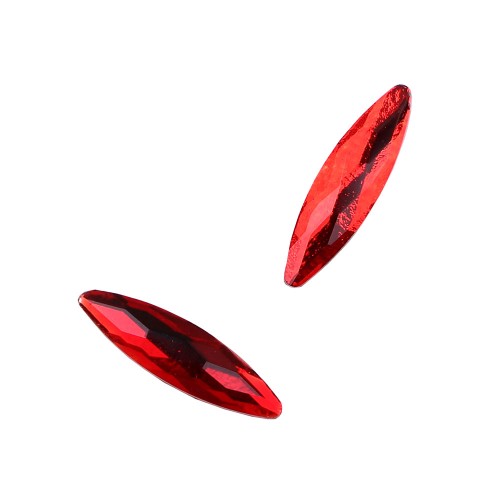 Komilfo Stones Boat long (3×10 mm) Red, 2 pieces