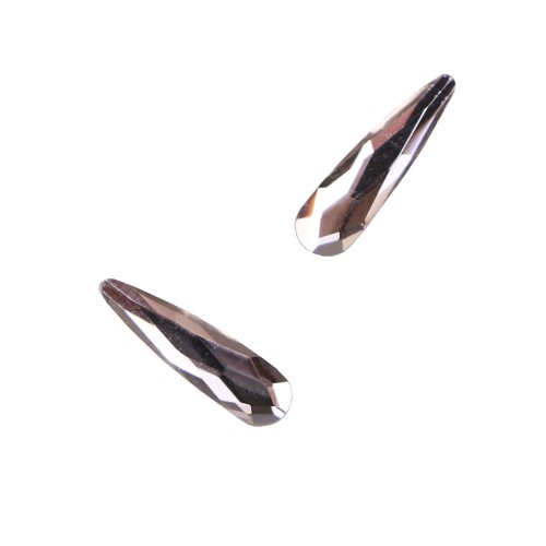 Komilfo Teardrop stones big (3×10 mm) Crystal, 2 pieces