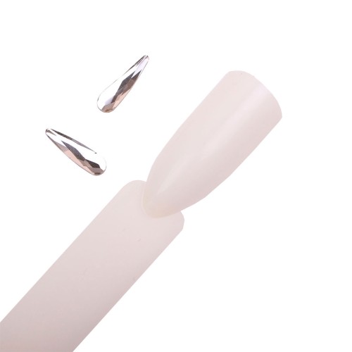 Komilfo Teardrop stones big (3×10 mm) Crystal, 2 pieces