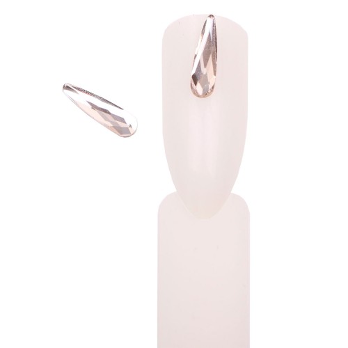 Komilfo Teardrop stones big (3×10 mm) Crystal, 2 pieces