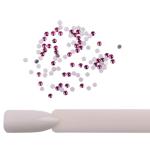 Komilfo Rhinestones Fuchsia, size 6 (100 pcs per pack)