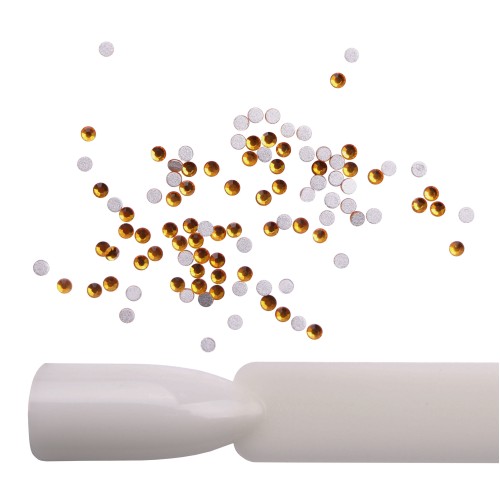 Komilfo rhinestones Topaz, size 4 (100 pcs per pack)