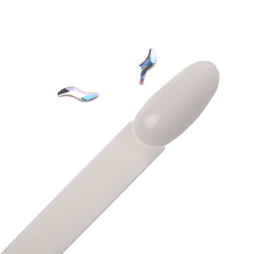 Komilfo Stones S (2×9 mm) Crystal AB, 2 pieces