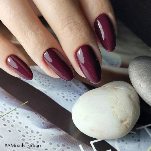 Gel Polish Komilfo Deluxe Series Dusk Collection D303 (burgundy eggplant, enamel), 8 ml