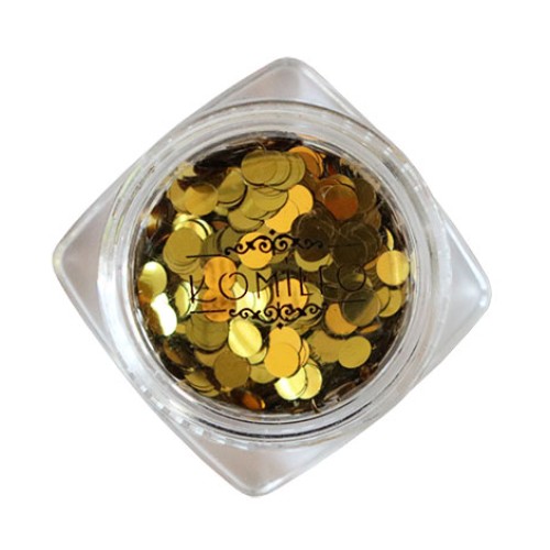 Komilfo disco design №027, gold, 3 mm, (1 g) Komilfo disco design №027, gold, 3 mm, (1 g)
