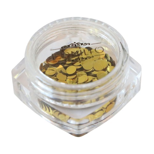 Komilfo disco design №027, gold, 3 mm, (1 g)