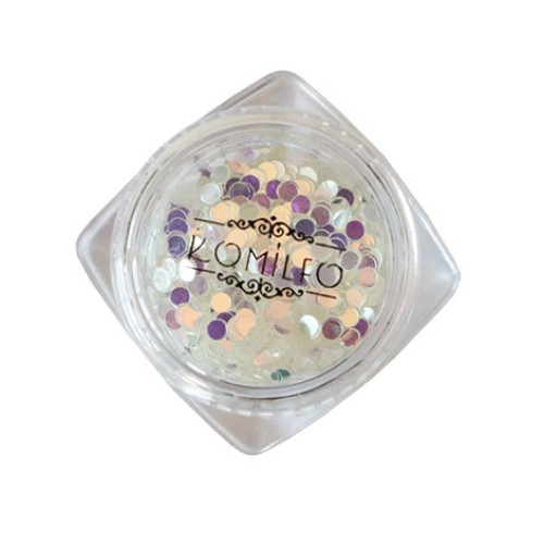 Komilfo disco design №037, transparent, chameleon, 2 mm, (1 g) Komilfo disco design №037, transparent, chameleon, 2 mm, (1 g)