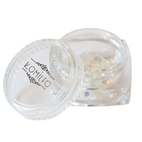 Komilfo disco design №037, transparent, chameleon, 2 mm, (1 g)