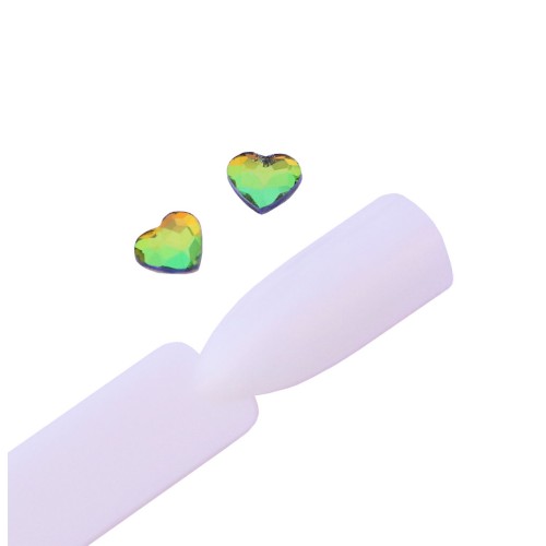 Komilfo Stones Heart (5.5×6 mm) Rainbow (2 pcs)