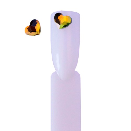 Komilfo Stones Heart (5.5×6 mm) Rainbow (2 pcs)