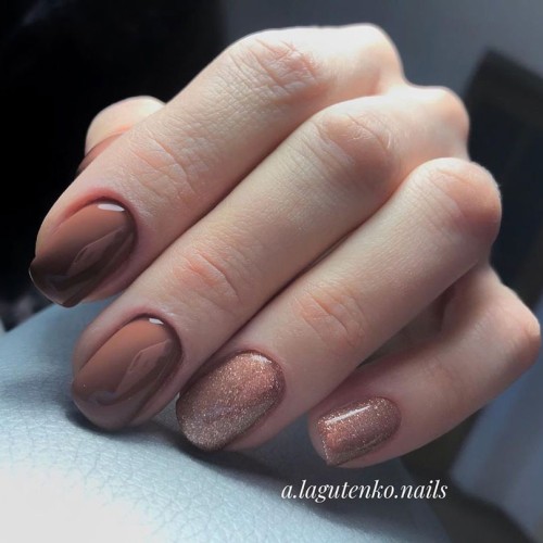 Gel Polish Komilfo Deluxe Series D273 (milk chocolate, enamel), 8 ml