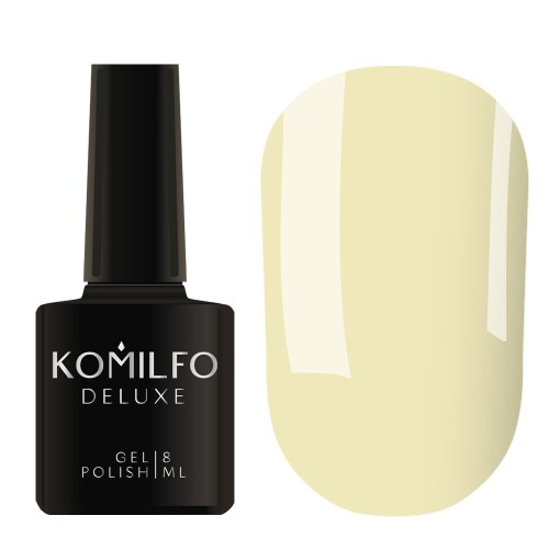 Gel Polish Komilfo Deluxe Series D283 (pale yellow-olive, enamel), 8 ml Gel Polish Komilfo Deluxe Series D283 (pale yellow-olive, enamel), 8 ml