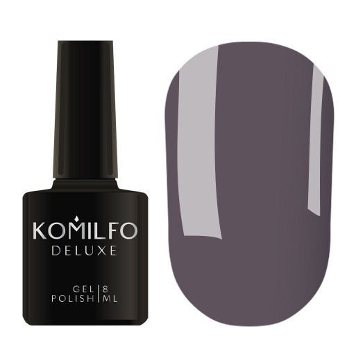 Gel Polish Komilfo Deluxe Series Dusk Collection D293 (gray medium, enamel), 8 ml Gel Polish Komilfo Deluxe Series Dusk Collection D293 (gray medium, enamel), 8 ml