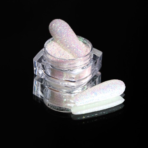 Komilfo photochromic spangles 004, size 0.4 mm, (milky/burgundy photochrome) 2.5 g