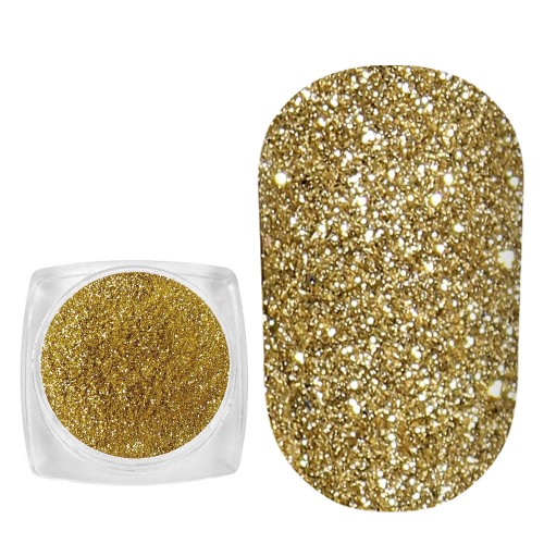 Komilfo spangles 109, size 0.08 mm, (light gold) E, 2.5 g Komilfo spangles 109, size 0.08 mm, (light gold) E, 2.5 g