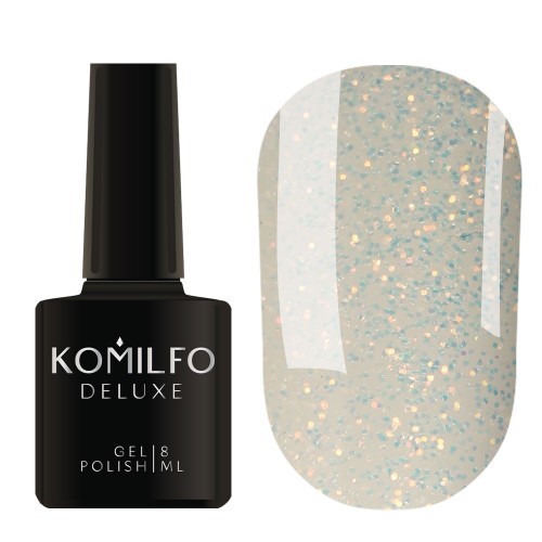 Gel Polish Komilfo Moon Crush 001 (golden sparkles, transparent), 8 ml Gel Polish Komilfo Moon Crush 001 (golden sparkles, transparent), 8 ml