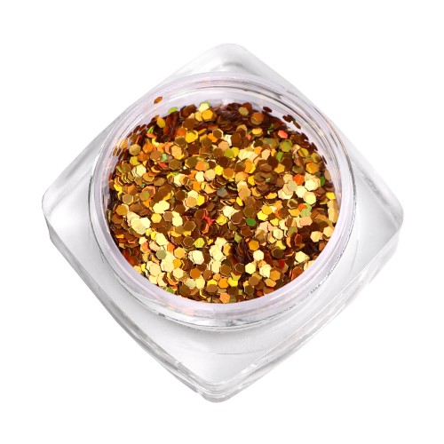 Komilfo hexagon 1 mm (laser gold) Komilfo hexagon 1 mm (laser gold)