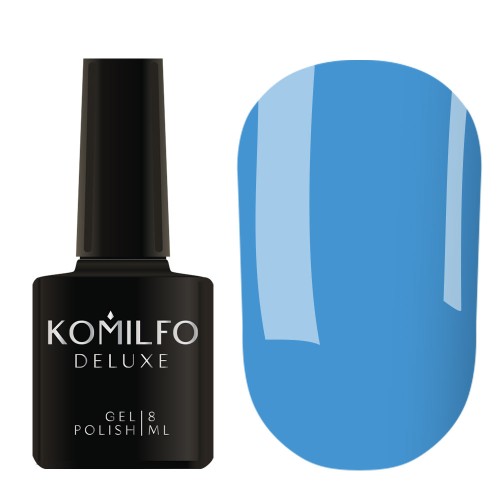 Gel Polish Komilfo Kaleidoscopic Collection K016 (blue, neon), 8 ml Gel Polish Komilfo Kaleidoscopic Collection K016 (blue, neon), 8 ml