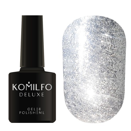 Komilfo Liquid Glam Gel LGG001 (silver), 8 ml Komilfo Liquid Glam Gel LGG001 (silver), 8 ml