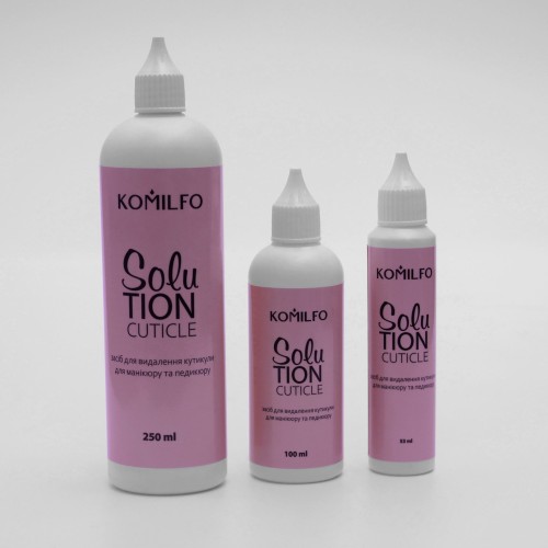 Komilfo Solution Cuticle Remover – cuticle remover, alkaline, 53 ml