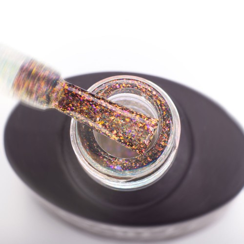 Gel Polish Komilfo DeLuxe Series G013 (transparent opal with holographic microglitter), 8 ml