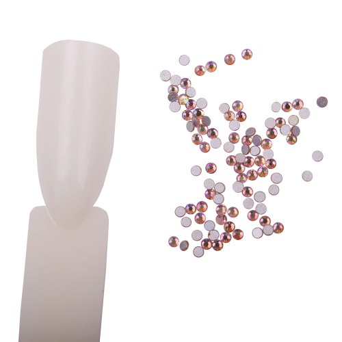 Komilfo rhinestones (pack of 100), Light Peach AB, size 3