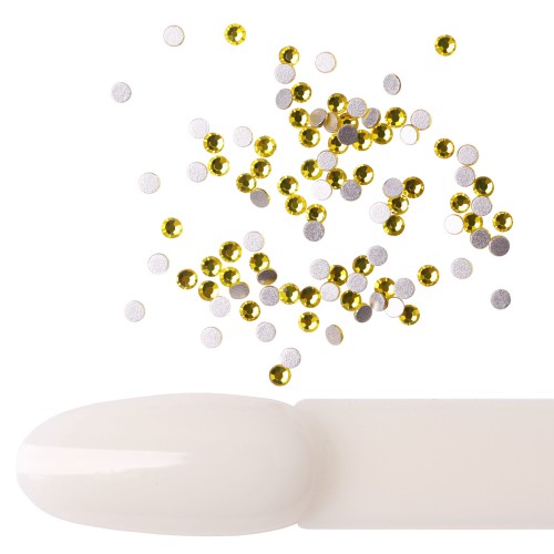 Komilfo rhinestones (pack of 100), Citrine, size 4