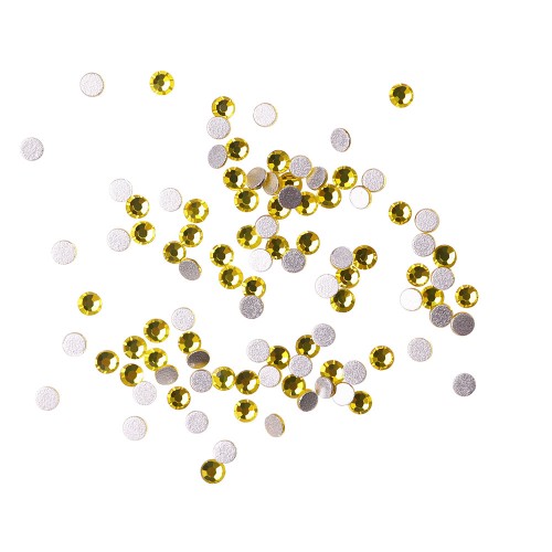 Komilfo rhinestones (pack of 100), Citrine, size 4 Komilfo rhinestones (pack of 100), Citrine, size 4