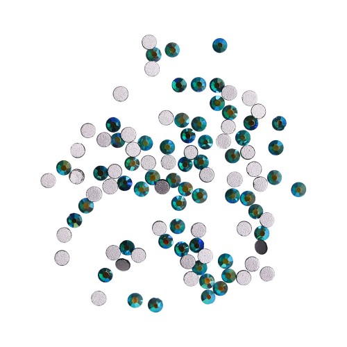 Komilfo rhinestones (pack of 100), Emerald AB, size 5 Komilfo rhinestones (pack of 100), Emerald AB, size 5