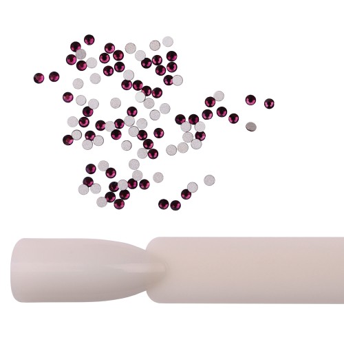 Komilfo rhinestones (pack of 100), Dk.amethyst, size 4