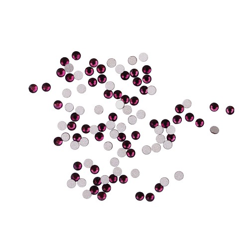 Komilfo rhinestones (pack of 100), Dk.amethyst, size 4 Komilfo rhinestones (pack of 100), Dk.amethyst, size 4