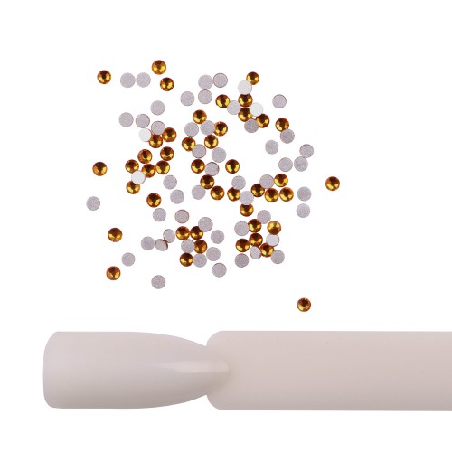 Komilfo rhinestones (pack of 100), Topaz, size 5