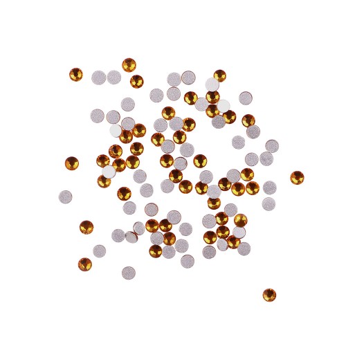 Komilfo rhinestones (pack of 100), Topaz, size 5 Komilfo rhinestones (pack of 100), Topaz, size 5