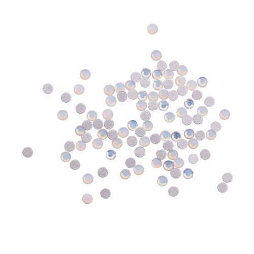 Komilfo Rhinestones White Opal, size 6 (pack of 100) Komilfo Rhinestones White Opal, size 6 (pack of 100)