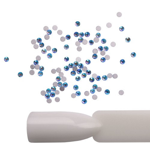 Komilfo strasses, Light sapphire AB, size 4 (pack of 100)