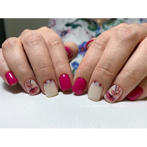 Гель-лак Komilfo Deluxe Series №D050 (розовая фуксия, эмаль), 8 мл