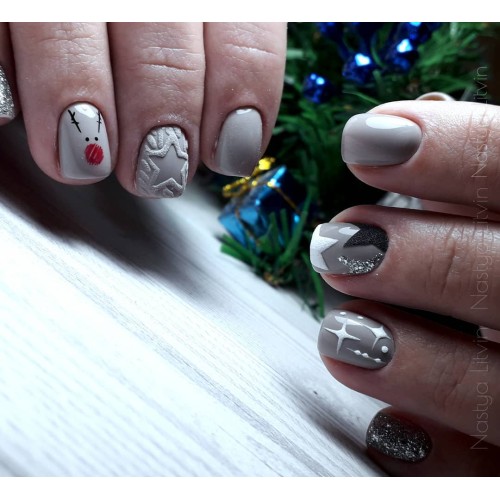 Гель-лак Komilfo Deluxe Series №D070 (серый, эмаль), 8 мл