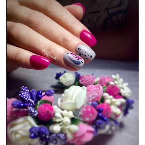 Гель-лак Komilfo Deluxe Series №D244 (фуксия, эмаль), 8 мл