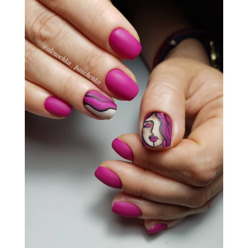 Гель-лак Komilfo Deluxe Series №D244 (фуксия, эмаль), 8 мл