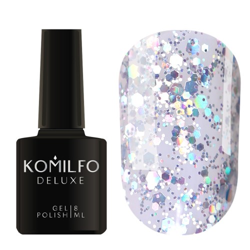 Gel Polish Komilfo DeLuxe Series G003 (holographic glitter), 8 ml Gel Polish Komilfo DeLuxe Series G003 (holographic glitter), 8 ml