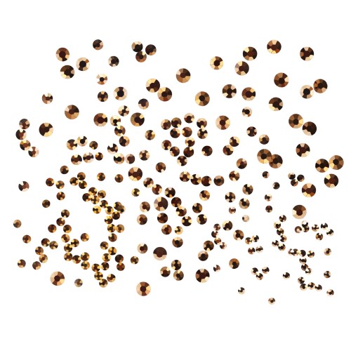 Komilfo rhinestones Gold, mix size (1400 pcs per pack) Komilfo rhinestones Gold, mix size (1400 pcs per pack)