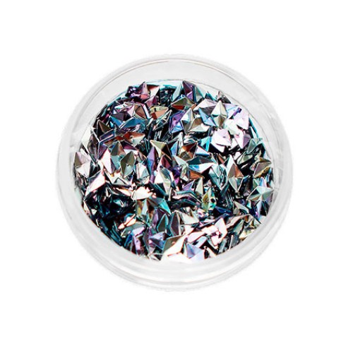 Komilfo 3D Dragon Scale №007, diamond, Hematite AB, (1 g) Komilfo 3D Dragon Scale №007, diamond, Hematite AB, (1 g)