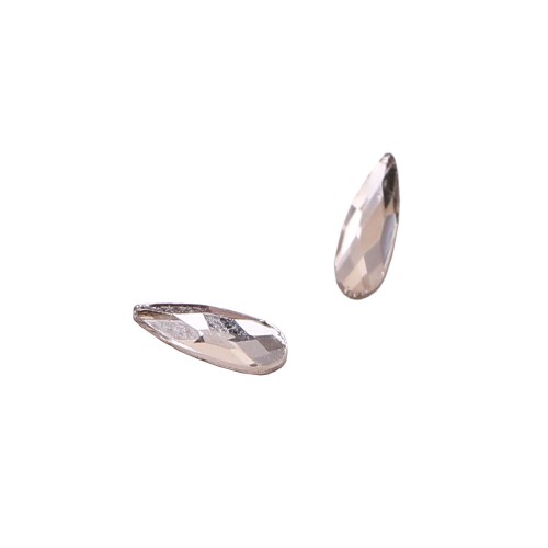 Komilfo Teardrop mini stones (2×6 mm) Crystal, 2 pieces