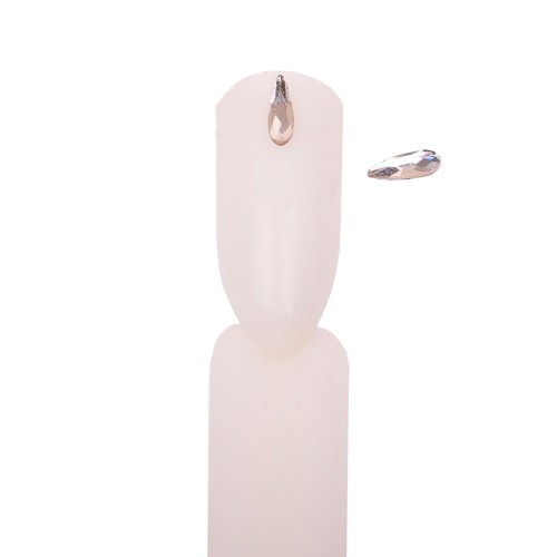 Komilfo Teardrop mini stones (2×6 mm) Crystal, 2 pieces