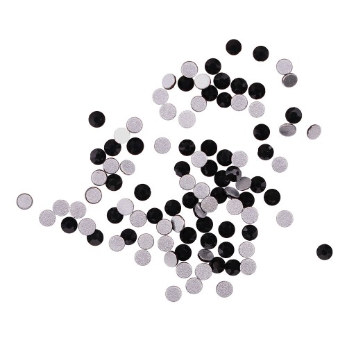 Komilfo strasses (pack of 100), Jet Black, size 4 Komilfo strasses (pack of 100), Jet Black, size 4