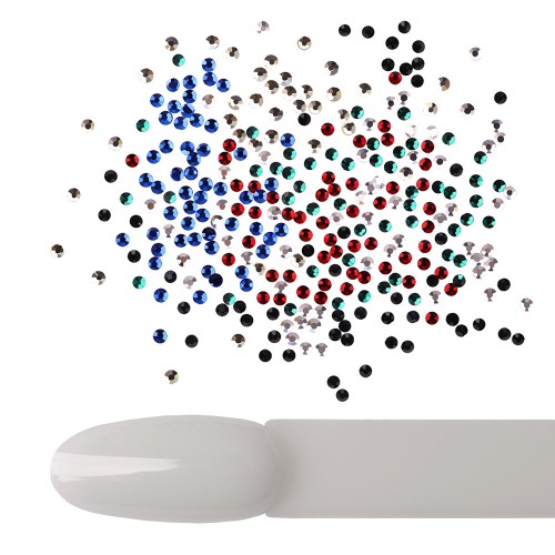 Komilfo rhinestones, Six-Mix Basic (1600 pcs.), Size ss3