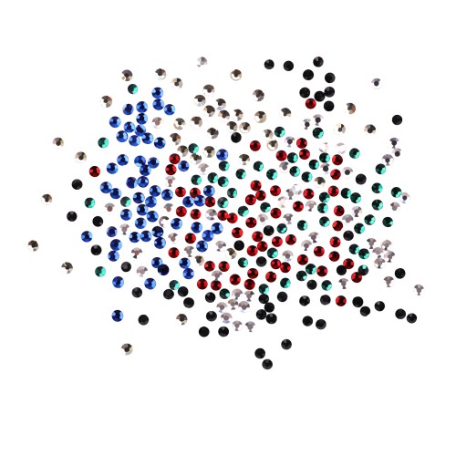 Komilfo rhinestones, Six-Mix Basic (1600 pcs.), Size ss3 Komilfo rhinestones, Six-Mix Basic (1600 pcs.), Size ss3